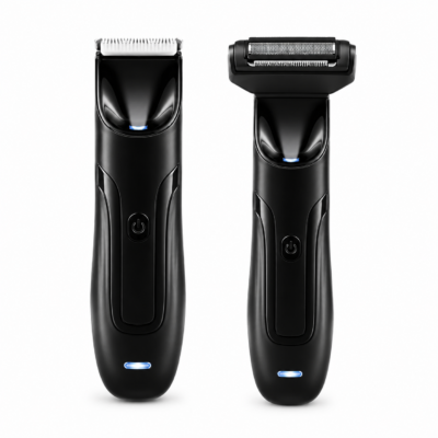 2 in 1 Intimate Shaver Waterproof IPX6 Ceramic Blade for Body Hair Removal