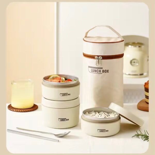 Boîte à lunch portable 3 pieces – Lunch Box Pratique
